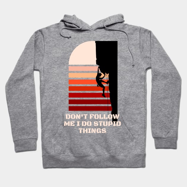 Dont follow me I do stupid things Hoodie by Brookcliff